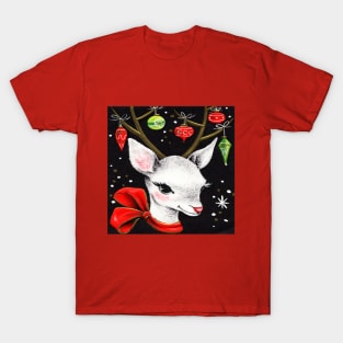 Vintage Christmas Reindeer T-Shirt